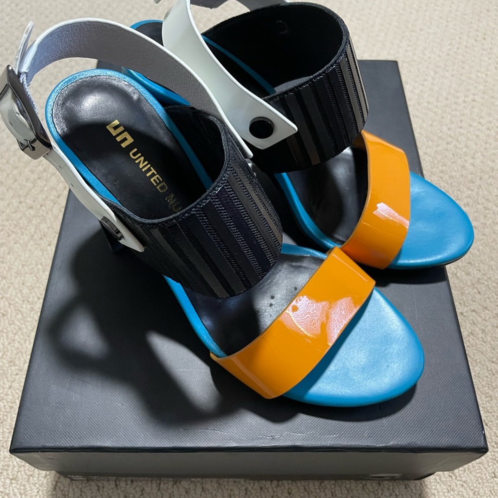 NEW United Nude Zink Slingback Hi Mango Mix (size 8)